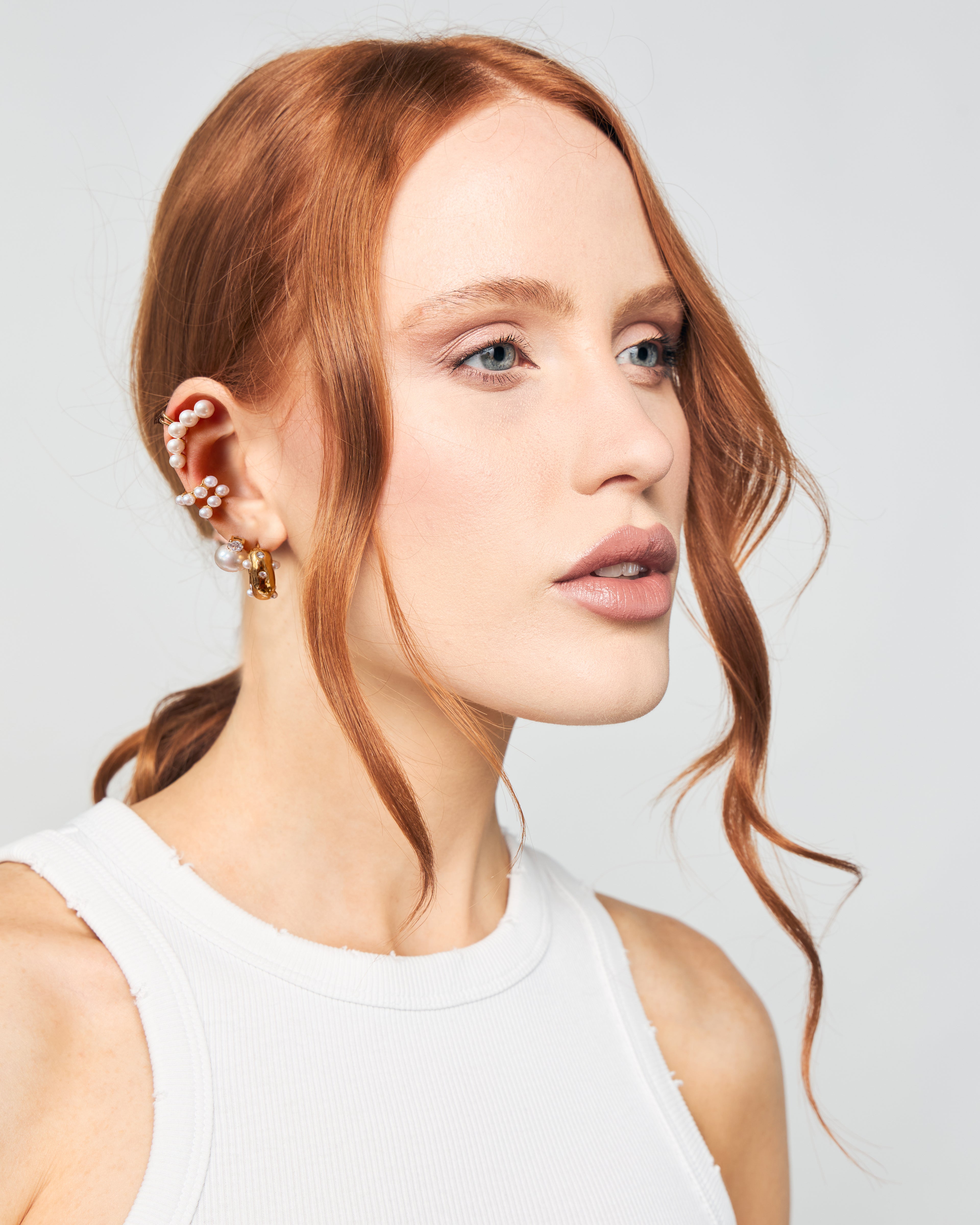 Earcuff "Perla Sospesa"