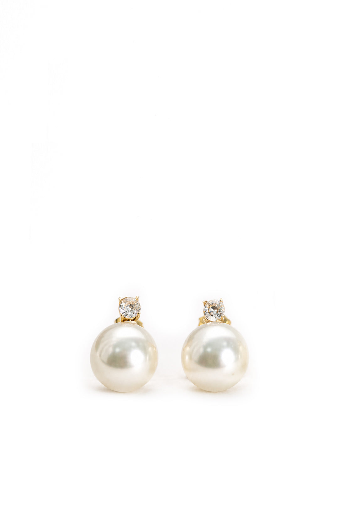 "Baby Pearl cross" Earrings