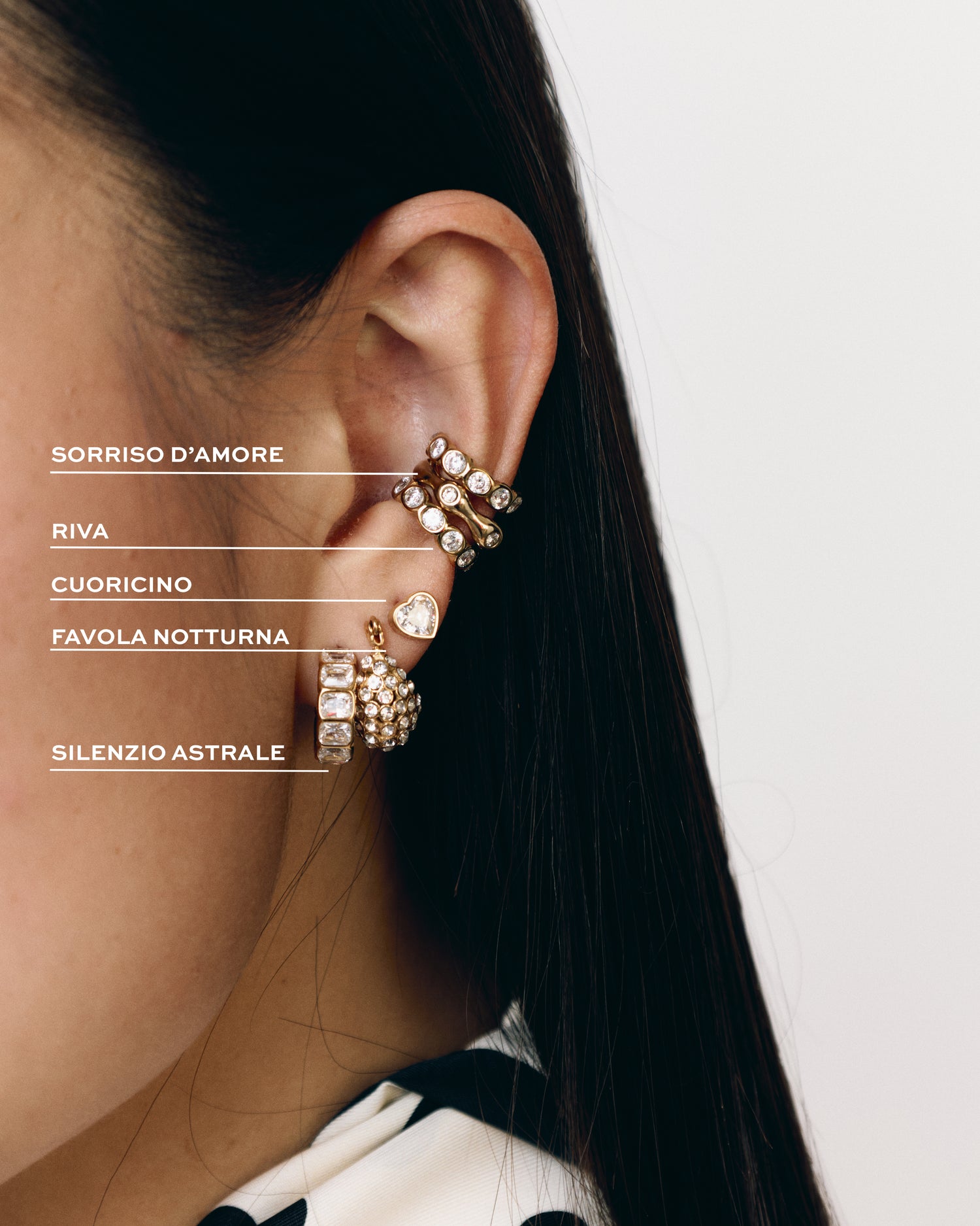 Earcuff "Sorriso d’amore "