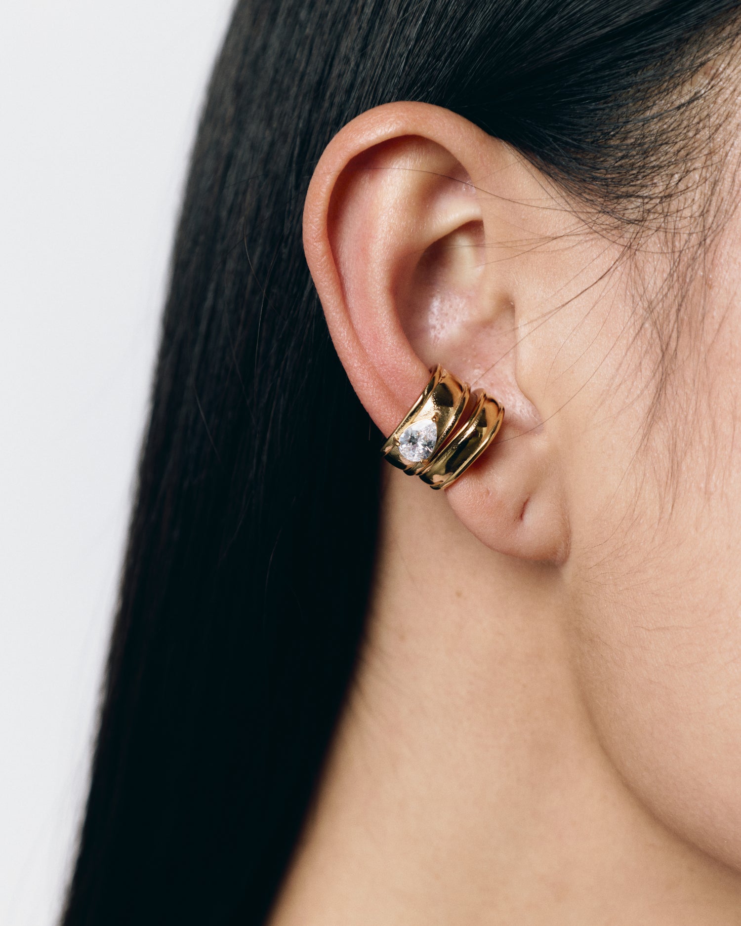 "Silver Dawn" Earcuff