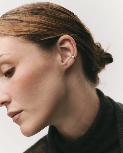 Earcuff "Perla Sospesa"